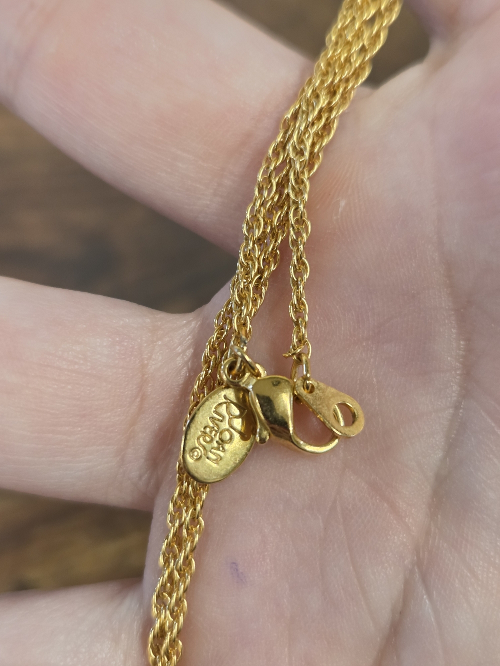 Joan Rivers Goldtone Rope Necklace Chain - Picture 4 of 5